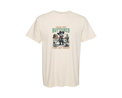 brand:Comfort Colors|color:Ivory|Retro Cowboy Cat Shirt Graphic T-Shirt