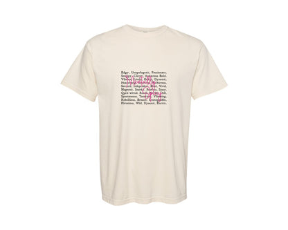 brand:Comfort Colors|color:Ivory|Mentally Spicy Words Funny Quotes Graphic T-Shirt