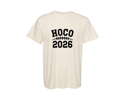brand:Comfort Colors|color:Ivory|Hoco 2026 Football Graphic T-Shirt
