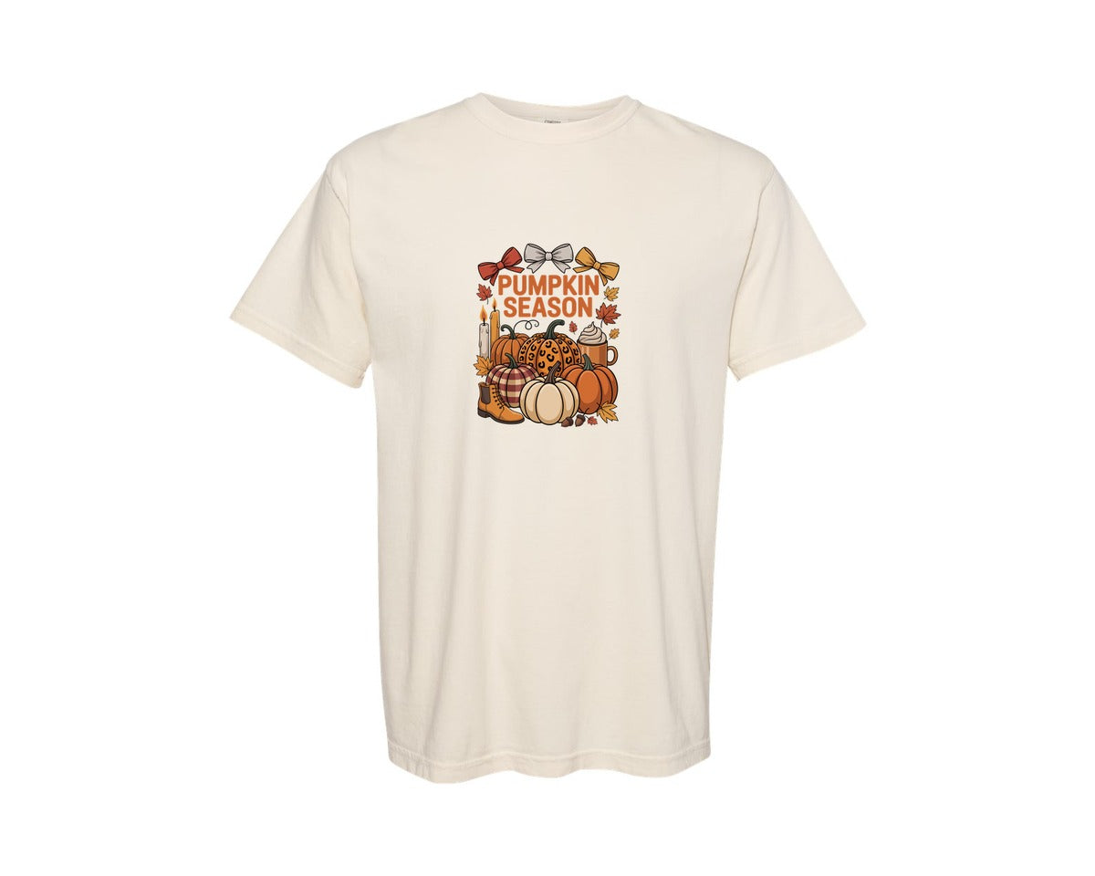 brand:Comfort Colors|color:Ivory|Pumpkin Season Vector Graphic T-Shirt
