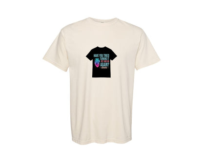 brand:Comfort Colors|color:Ivory|Turning Heart Off On Adenosine T Shirt Graphic T-Shirt
