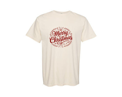 brand:Comfort Colors|color:Ivory|Merry Christmas Christmas T Shirt 2 Graphic T-Shirt