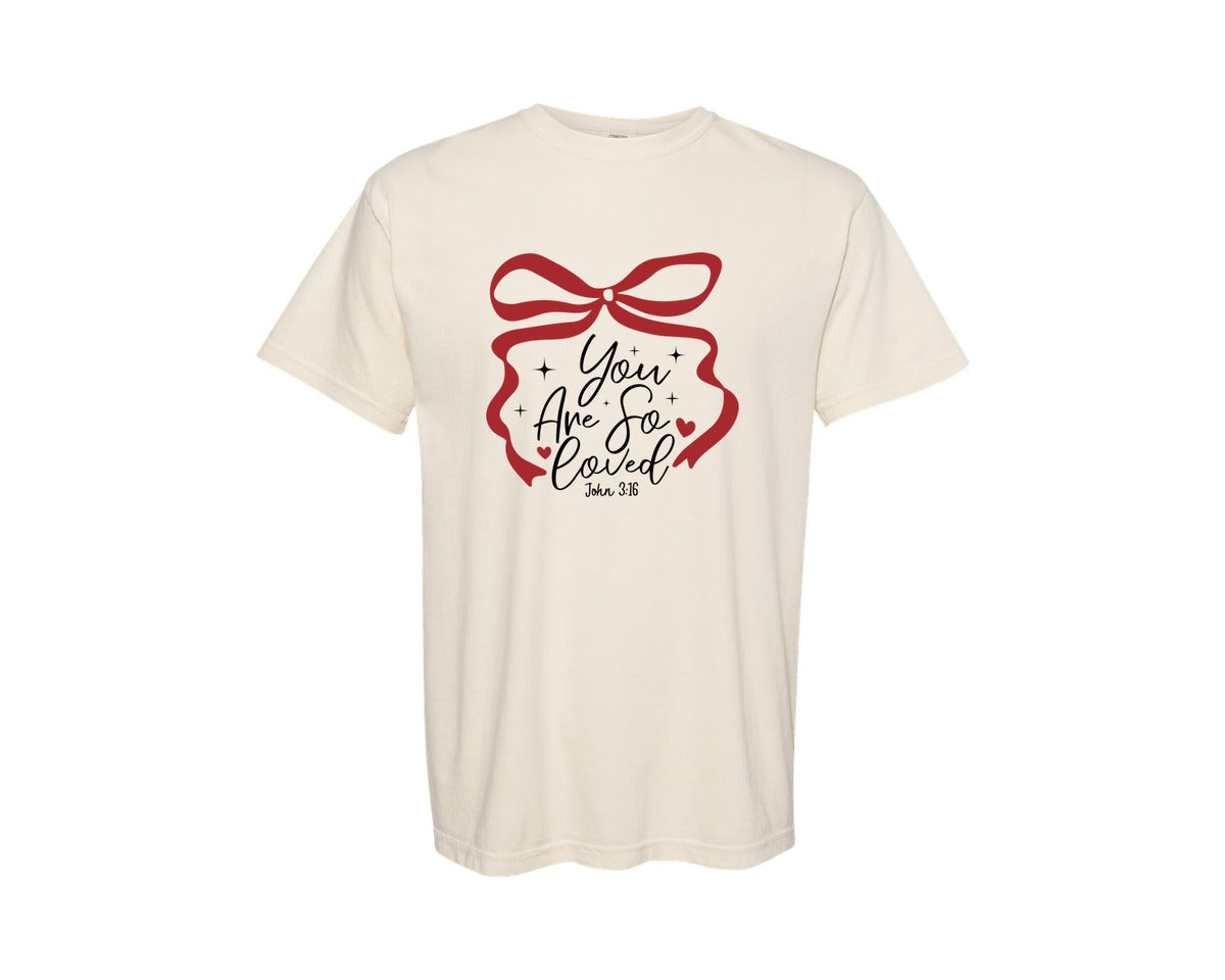 brand:Comfort Colors|color:Ivory|You Are So Loved John 316 Graphic T-Shirt