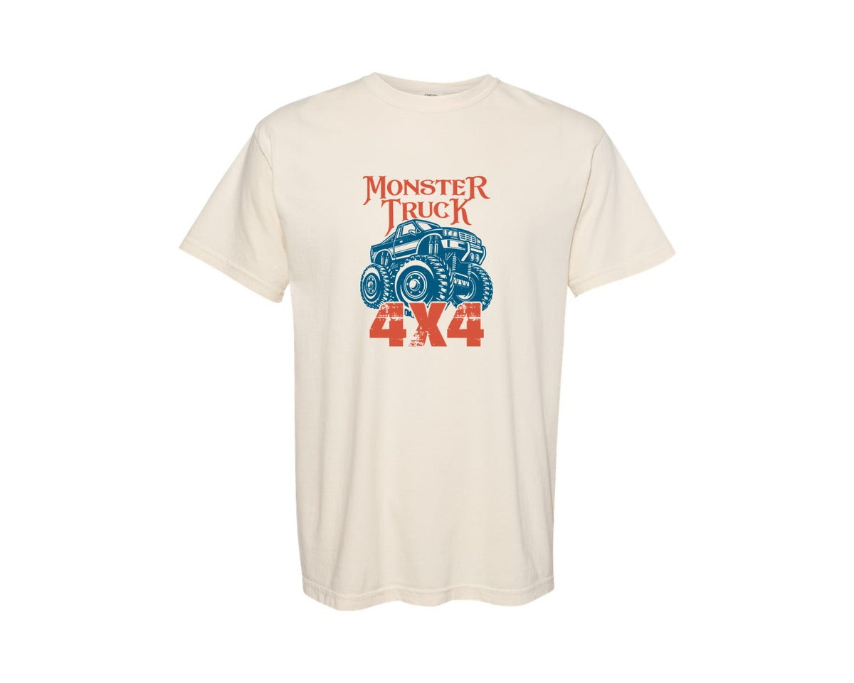 brand:Comfort Colors|color:Ivory|Monster Truck T Shirt Design 5 Graphic T-Shirt