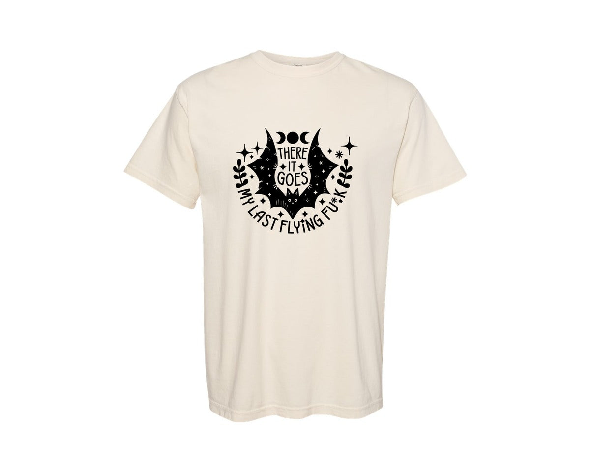 brand:Comfort Colors|color:Ivory|There It Goes My Last Flying Fck 2 Graphic T-Shirt