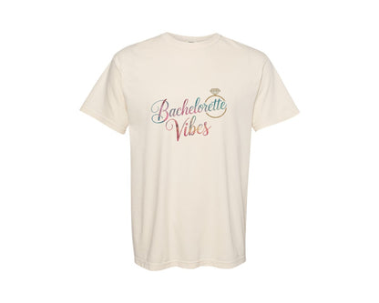 brand:Comfort Colors|color:Ivory|Bachelorette Vibes Engagement Ring Graphic T-Shirt