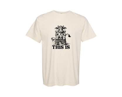 brand:Comfort Colors|color:Ivory|This Is Bullshit Bathroom Humor Graphic T-Shirt