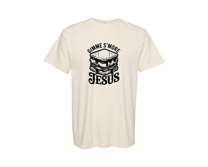 brand:Comfort Colors|color:Ivory|Gimme Smore Jesus Trendy Christ Graphic T-Shirt
