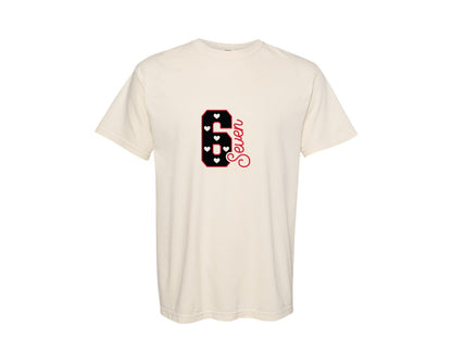 brand:Comfort Colors|color:Ivory|Six Seven Valentines Day Funny 6 7 3 Graphic T-Shirt