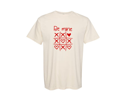 brand:Comfort Colors|color:Ivory|Be Mine Happy Valentines Day 2 Graphic T-Shirt
