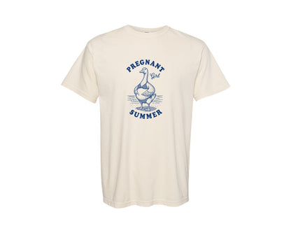brand:Comfort Colors|color:Ivory|Pregnant Girl Pregnancy Reveal Graphic T-Shirt