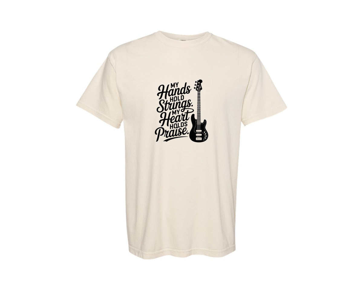 brand:Comfort Colors|color:Ivory|Bass Guitar 2 Graphic T-Shirt