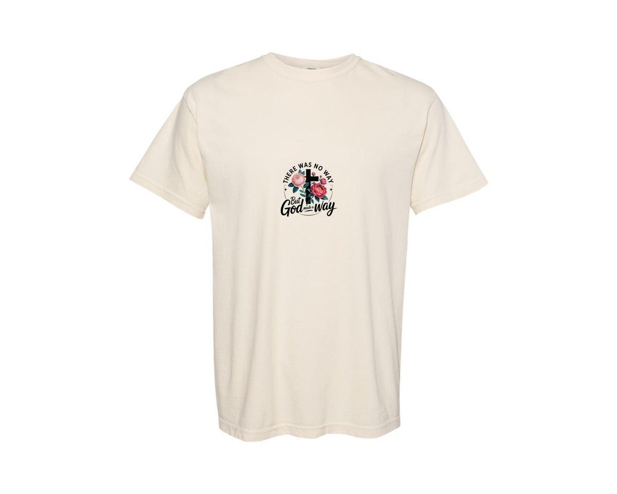 brand:Comfort Colors|color:Ivory|Christian Was No Way Religious Graphic T-Shirt