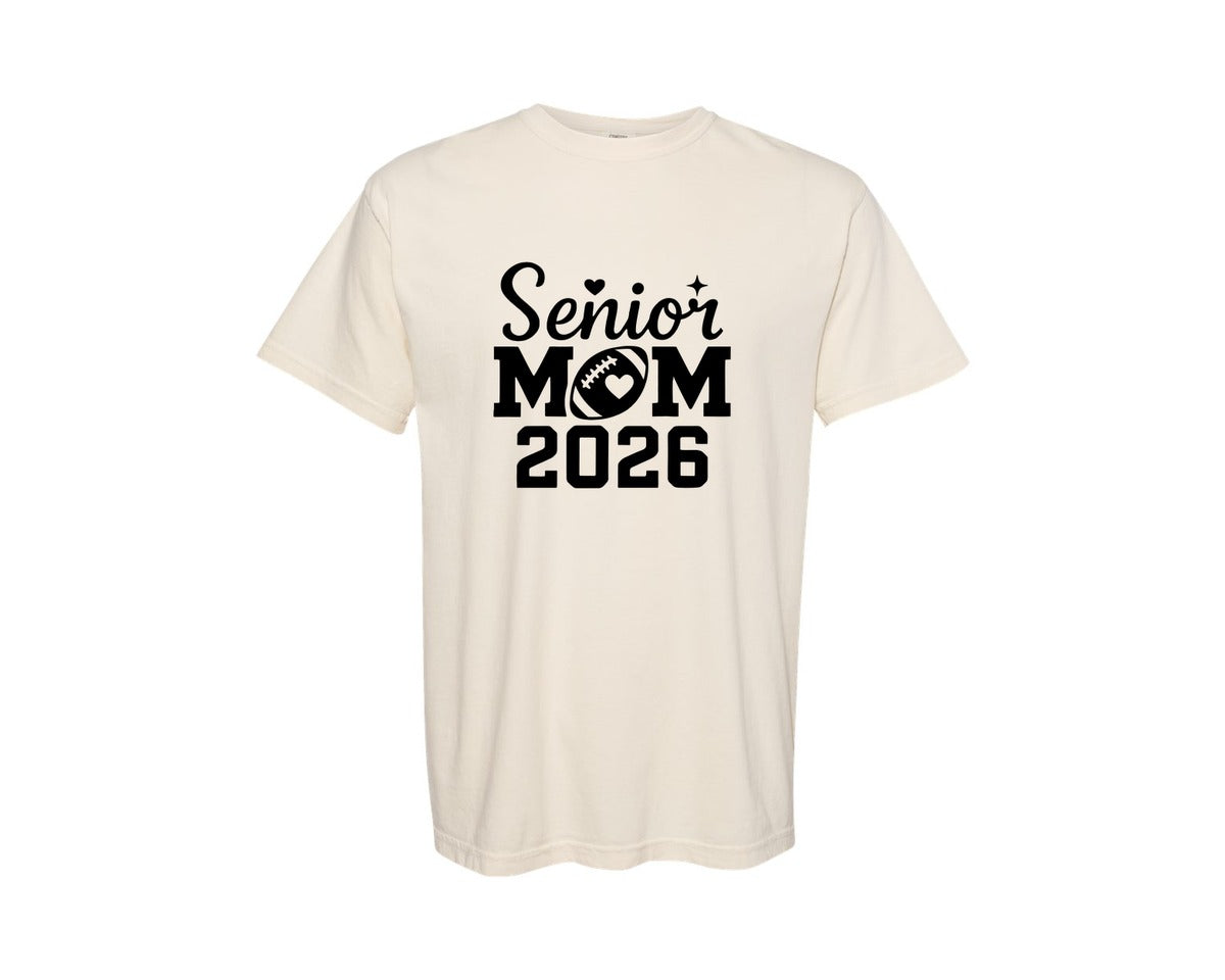 brand:Comfort Colors|color:Ivory|Senior Mom 2026 2 Graphic T-Shirt