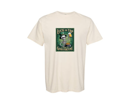brand:Comfort Colors|color:Ivory|Skeleton St Patricks Day Graphic T-Shirt