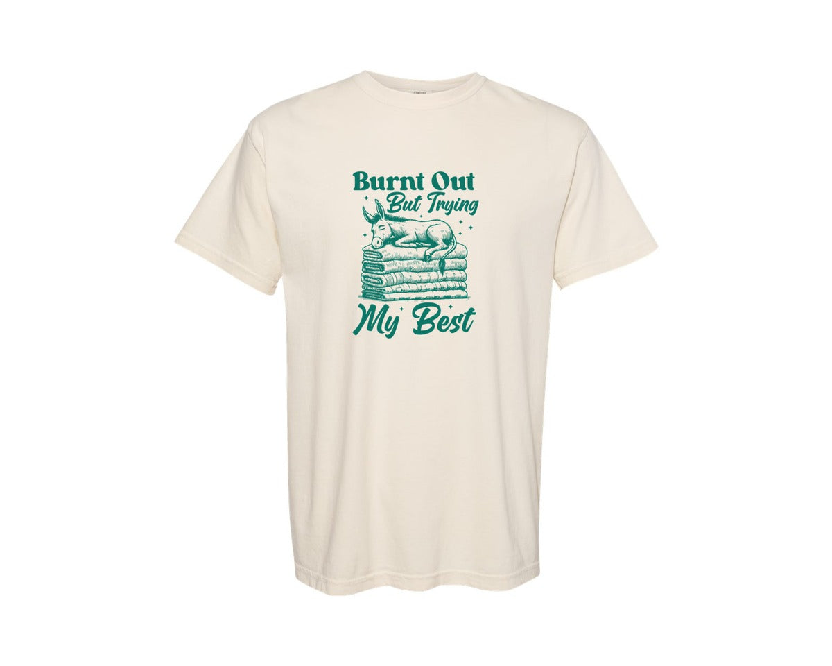 brand:Comfort Colors|color:Ivory|The Best Mental Health Funny Graphic T-Shirt