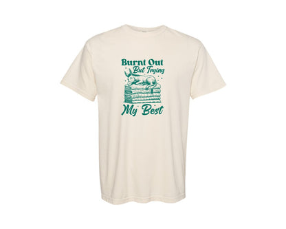 brand:Comfort Colors|color:Ivory|The Best Mental Health Funny Graphic T-Shirt
