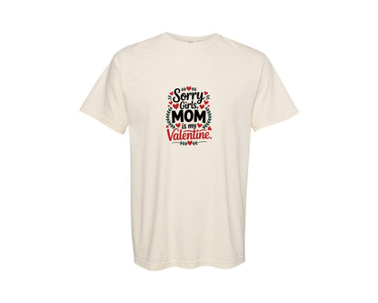 brand:Comfort Colors|color:Ivory|Mom Stole My Valentine Spot Graphic T-Shirt