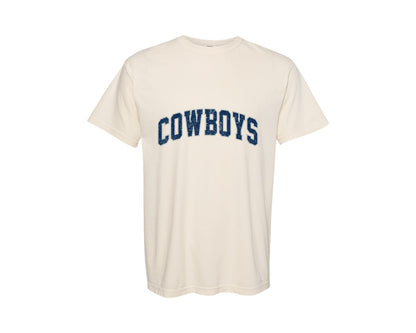 brand:Comfort Colors|color:Ivory|Retro Cowboys Varsity Graphic T-Shirt