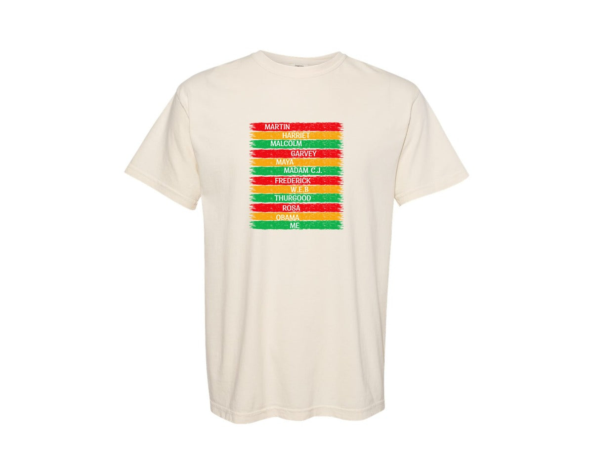 brand:Comfort Colors|color:Ivory|Cdelebrating Black History Month Shirt Graphic T-Shirt