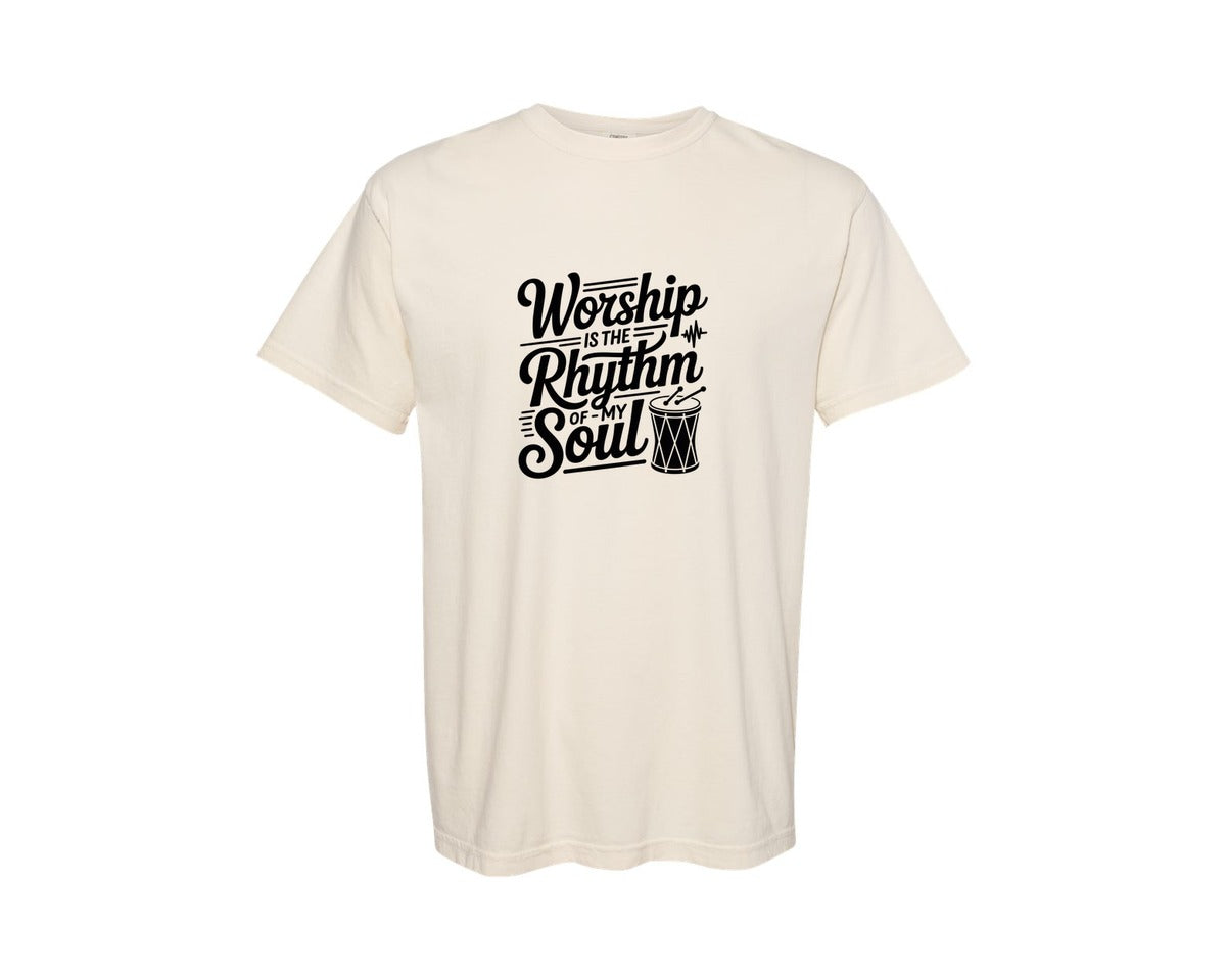 brand:Comfort Colors|color:Ivory|Drummer Graphic T-Shirt