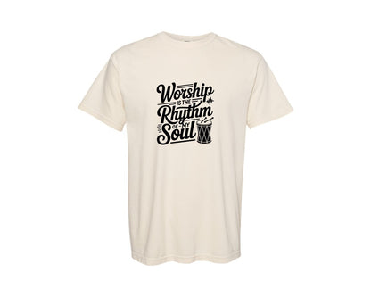 brand:Comfort Colors|color:Ivory|Drummer Graphic T-Shirt