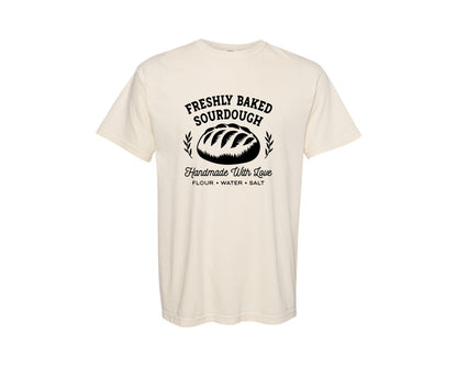 brand:Comfort Colors|color:Ivory|Sourdough Quote Bread Baking Graphic T-Shirt