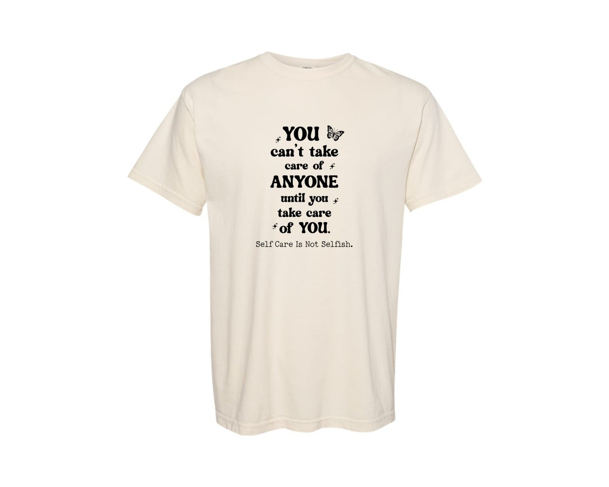 brand:Comfort Colors|color:Ivory|Self Care Pngmental Healthselflove Graphic T-Shirt