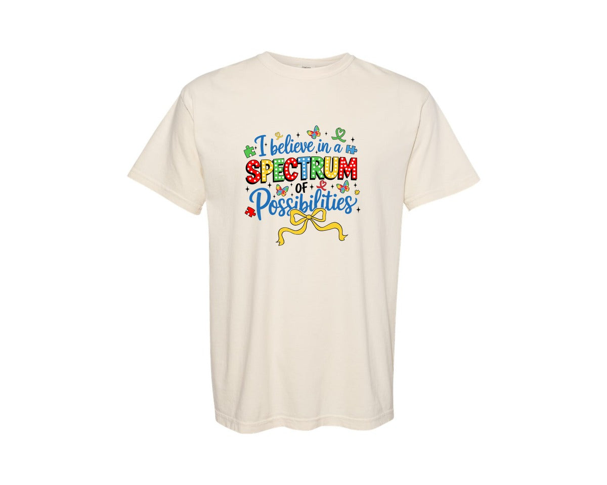 brand:Comfort Colors|color:Ivory|Spectrum Of Possibilities Graphic T-Shirt
