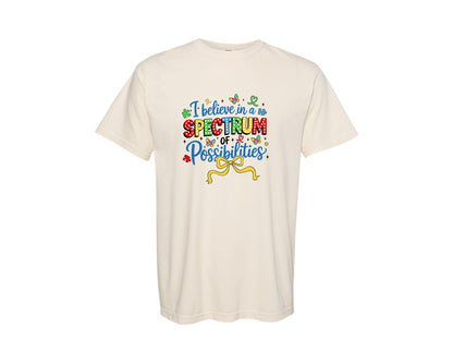 brand:Comfort Colors|color:Ivory|Spectrum Of Possibilities Graphic T-Shirt