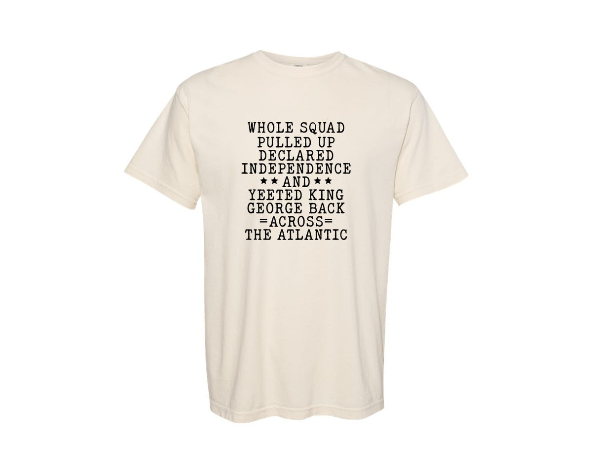 brand:Comfort Colors|color:Ivory|American Revolution 1776 Graphic T-Shirt
