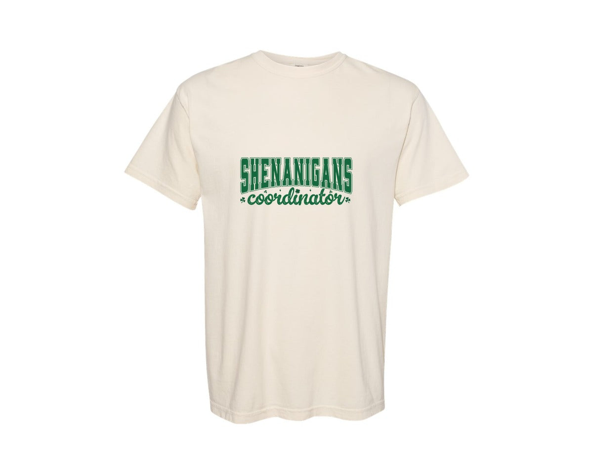brand:Comfort Colors|color:Ivory|St Patricks Day Shenanigans Coordinator 5 Graphic T-Shirt