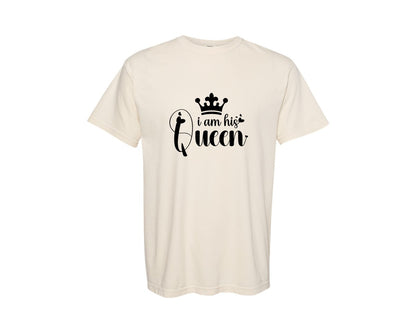 brand:Comfort Colors|color:Ivory|Valentines Couple King Queen Quotes 2 Graphic T-Shirt