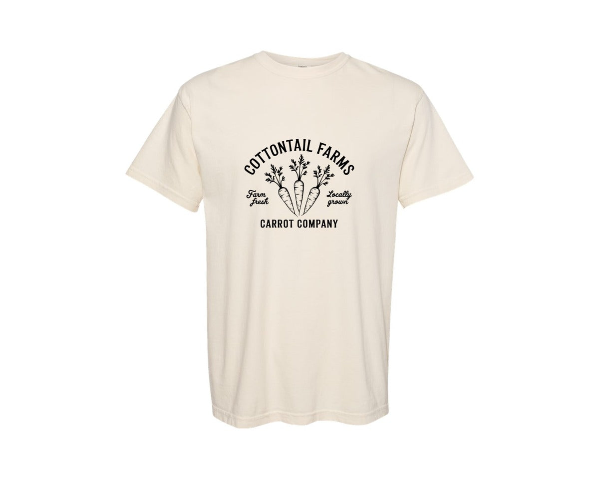 brand:Comfort Colors|color:Ivory|Cottontail Farms Carrot Company Graphic T-Shirt