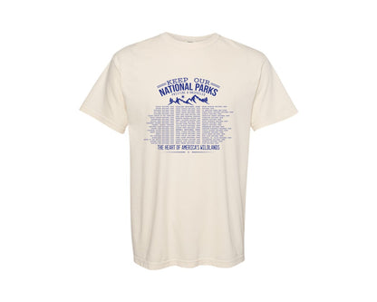 brand:Comfort Colors|color:Ivory|Keep Our National Parks Pristine And Graphic T-Shirt