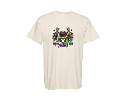 brand:Comfort Colors|color:Ivory|Mardi Gras Buck Graphic T-Shirt