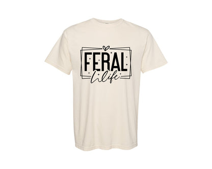 brand:Comfort Colors|color:Ivory|Feral Wife Graphic T-Shirt