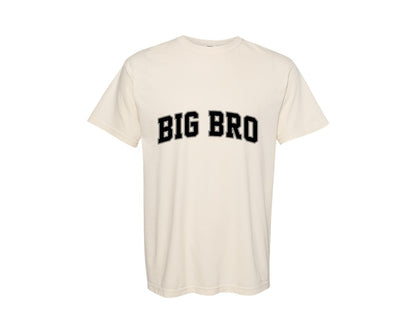 brand:Comfort Colors|color:Ivory|Big Bro Retro Varsity Graphic T-Shirt