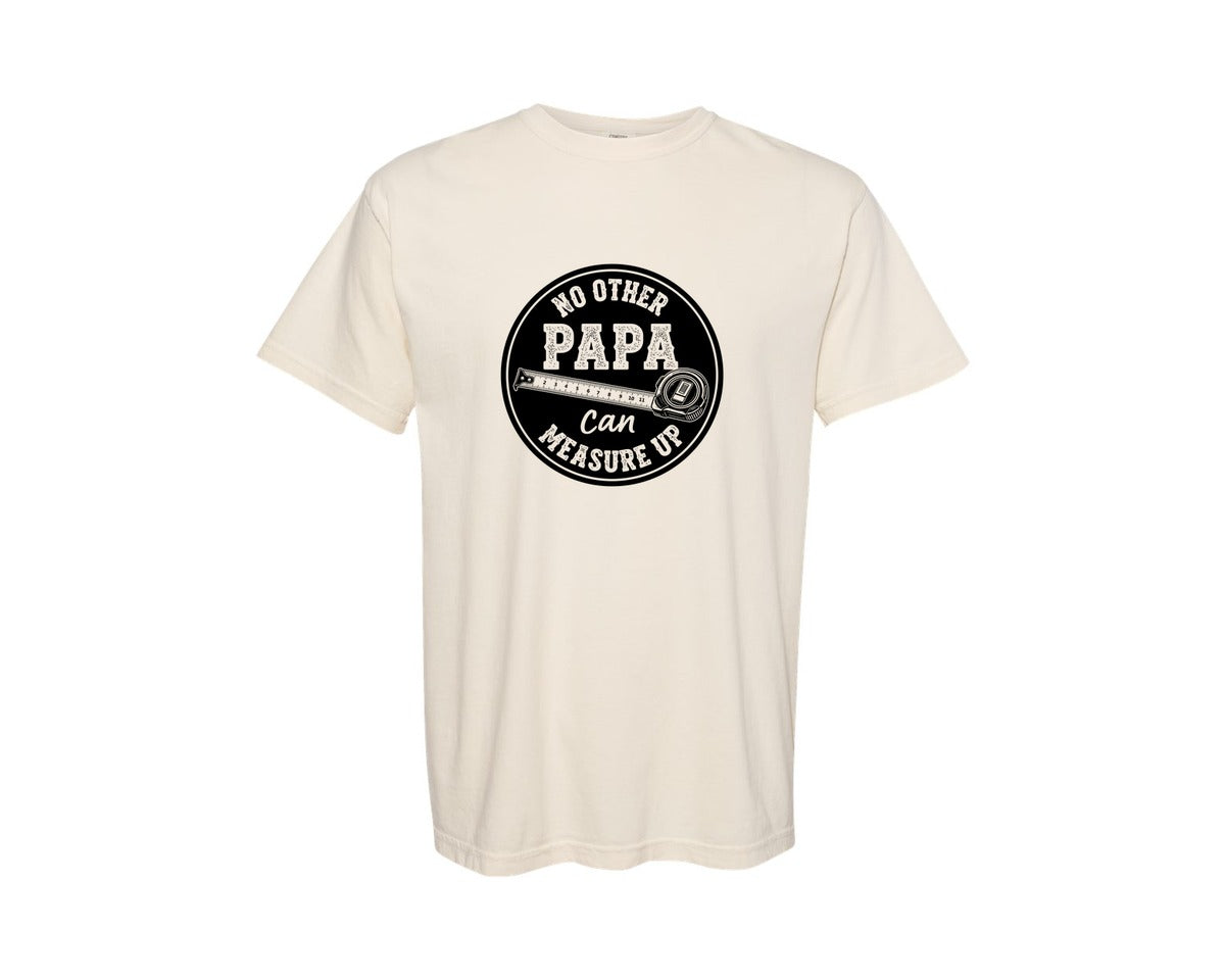 brand:Comfort Colors|color:Ivory|No Other Papa Measures Up Graphic T-Shirt