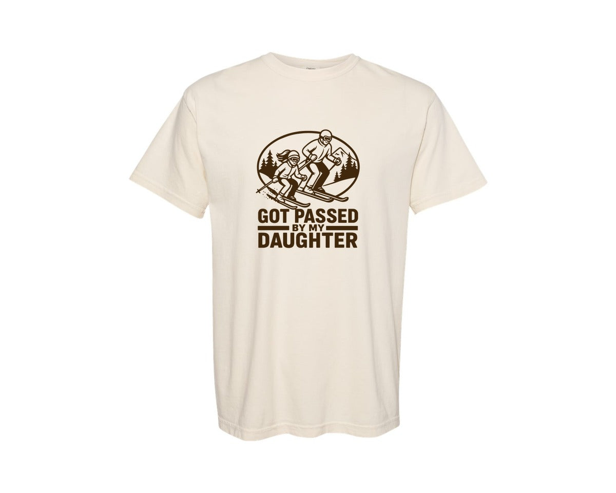 brand:Comfort Colors|color:Ivory|Got Passed By My Daughter Graphic T-Shirt
