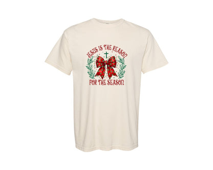 brand:Comfort Colors|color:Ivory|Christian Christmas Bundlejesus Graphic T-Shirt