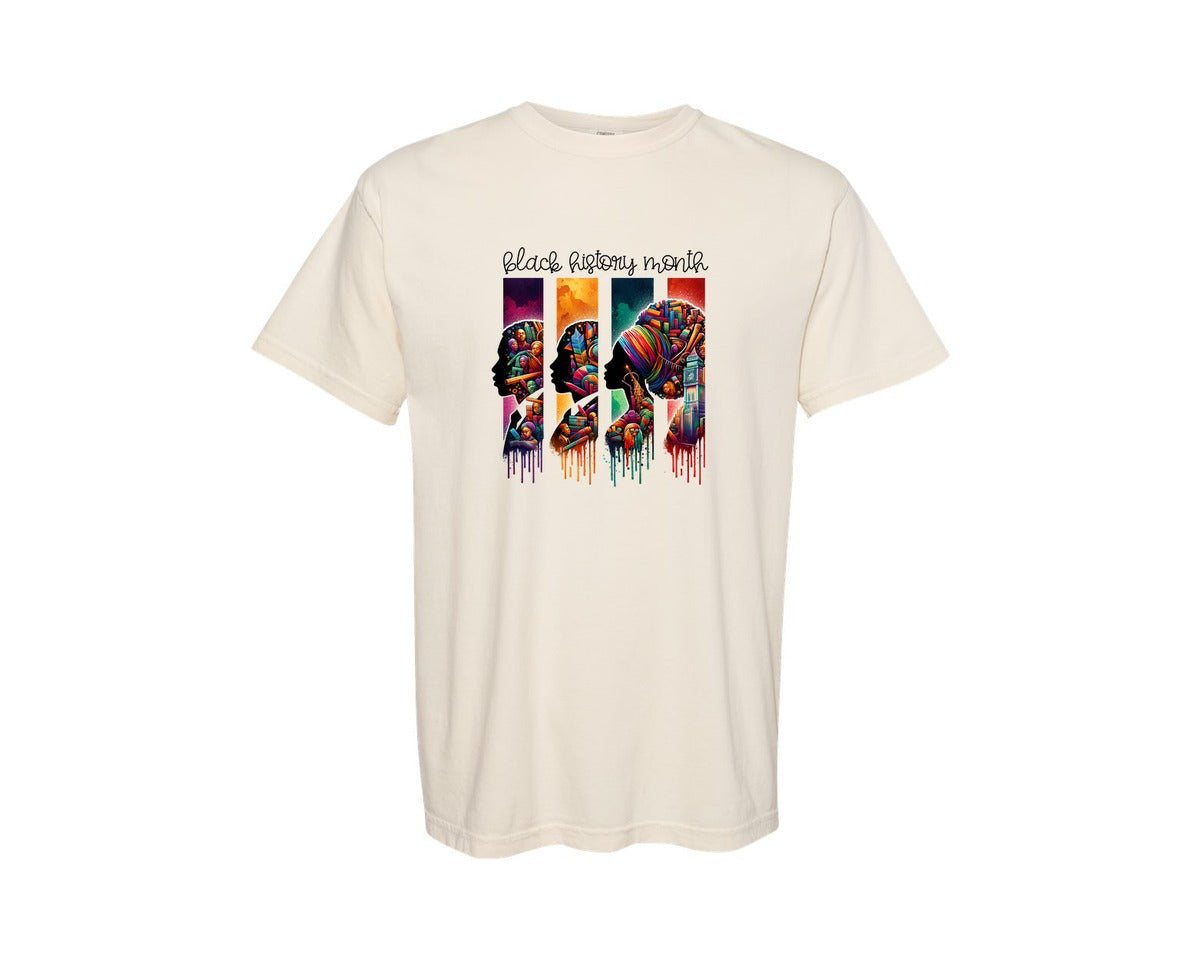brand:Comfort Colors|color:Ivory|Black History Month Black History 12 Graphic T-Shirt