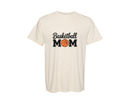 brand:Comfort Colors|color:Ivory|Basketball Mom Basketball Game Graphic T-Shirt