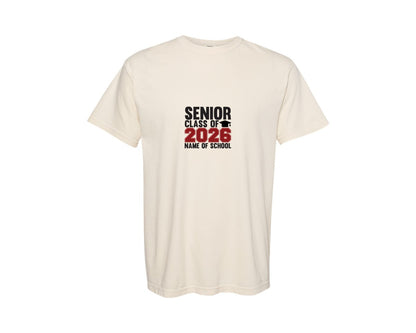 brand:Comfort Colors|color:Ivory|Senior 2026 Class Of 2026 2 Graphic T-Shirt