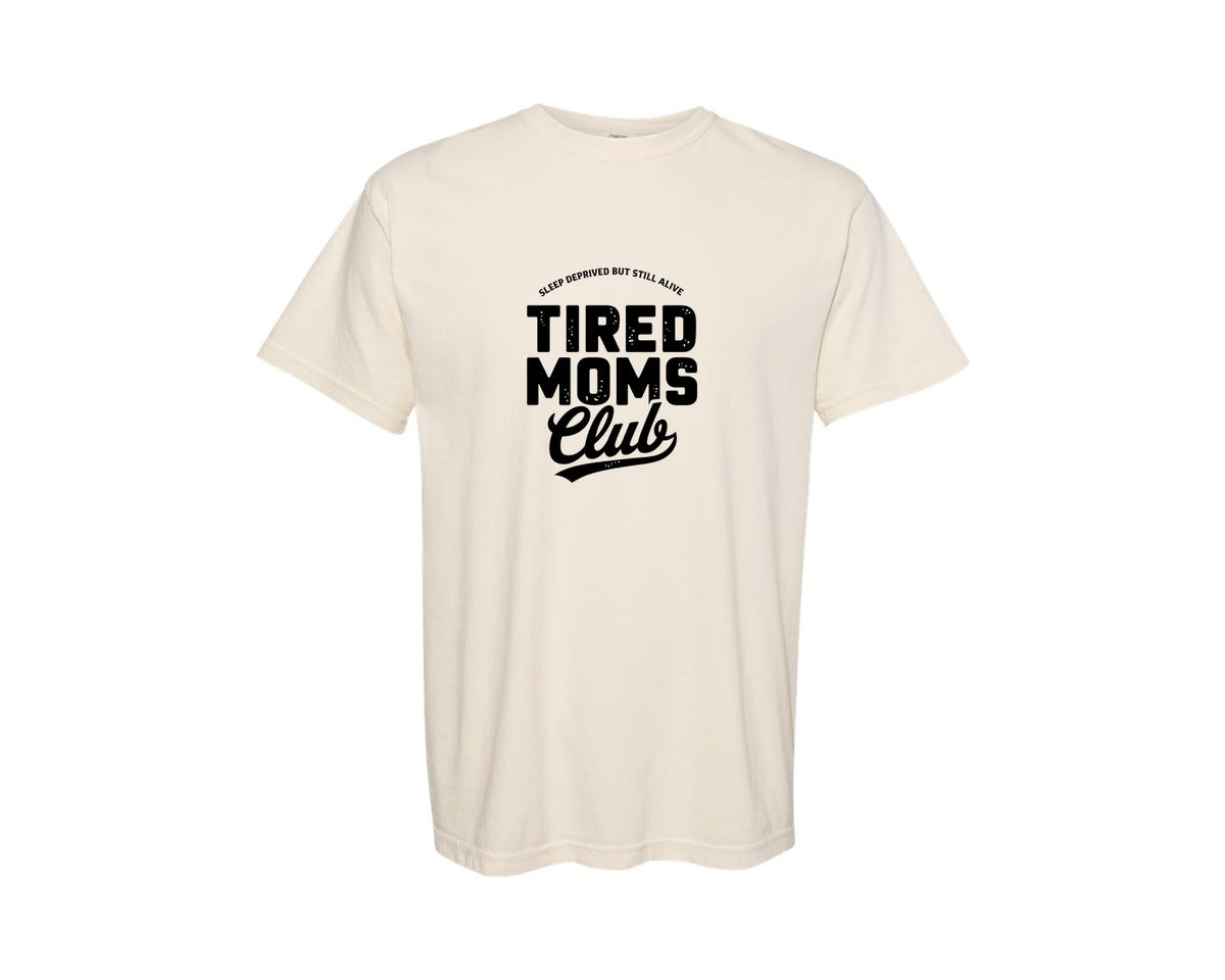 brand:Comfort Colors|color:Ivory|Sleep Deprived Moms Club Pride Graphic T-Shirt