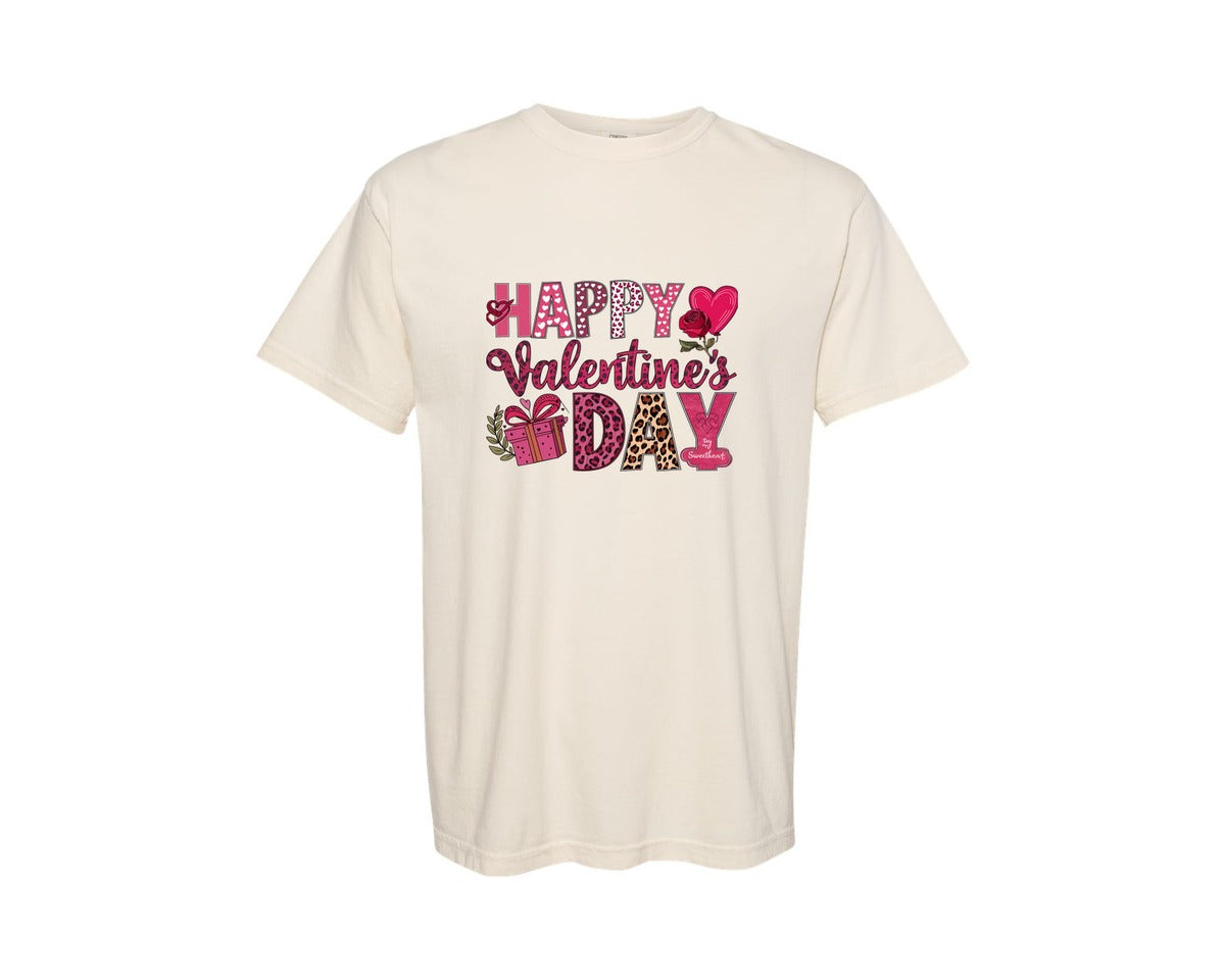 brand:Comfort Colors|color:Ivory|Happy Valentines Day 51 Graphic T-Shirt