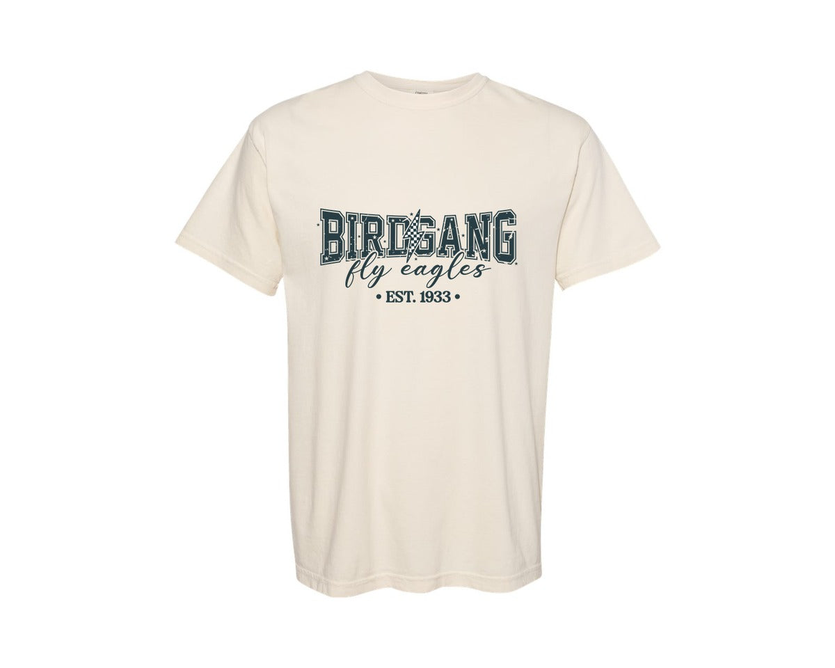 brand:Comfort Colors|color:Ivory|Bird Gang Eagle Fly Eagles Graphic T-Shirt
