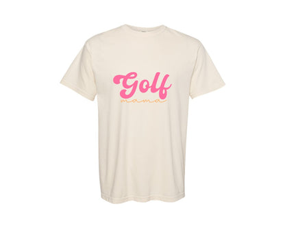 brand:Comfort Colors|color:Ivory|Golf Mama Retro Graphic T-Shirt