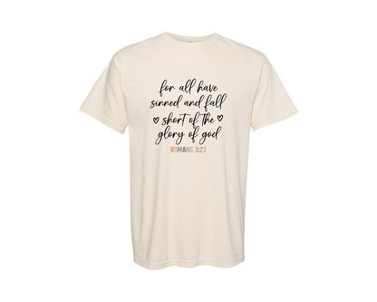 brand:Comfort Colors|color:Ivory|Bible Verse Jesus Svgchristian Graphic T-Shirt