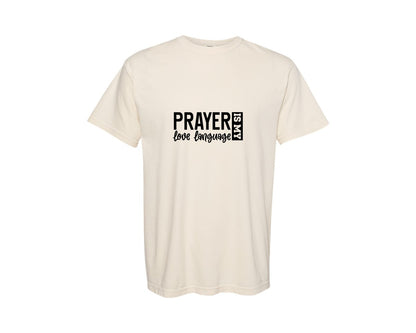 brand:Comfort Colors|color:Ivory|Pray With Me Christian Front Back Graphic T-Shirt